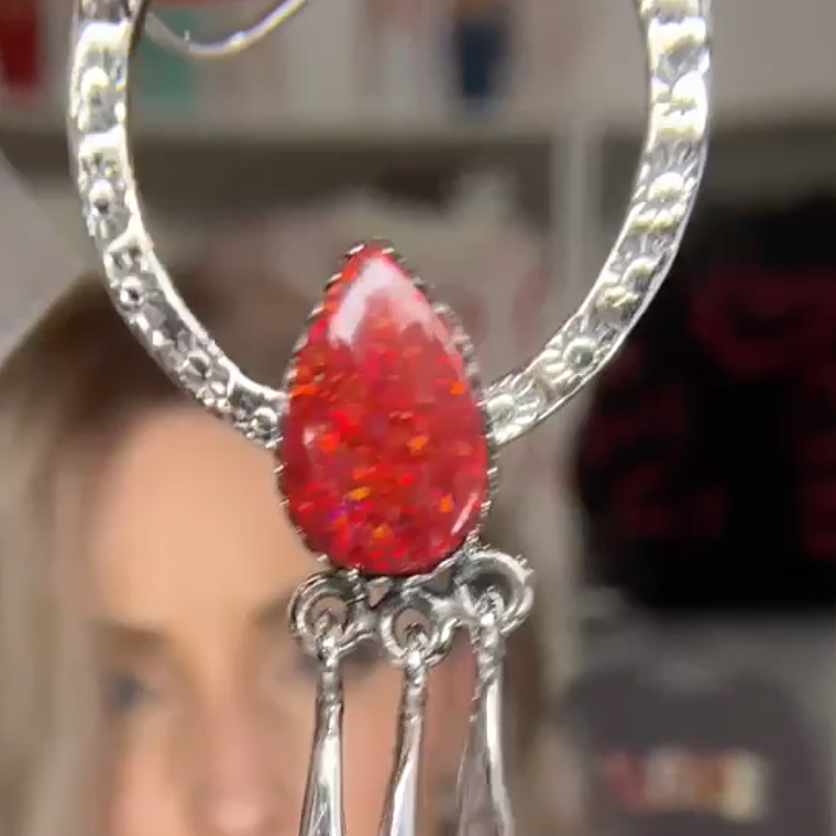 Sunny Stamped Stone Fringe Earrings PREORDER-Drop Earrings-Krush Kandy, Women's Online Fashion Boutique Located in Phoenix, Arizona (Scottsdale Area)