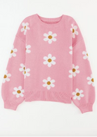 Sweet Daisy Sweater | S-2X-Sweaters-Krush Kandy, Women's Online Fashion Boutique Located in Phoenix, Arizona (Scottsdale Area)