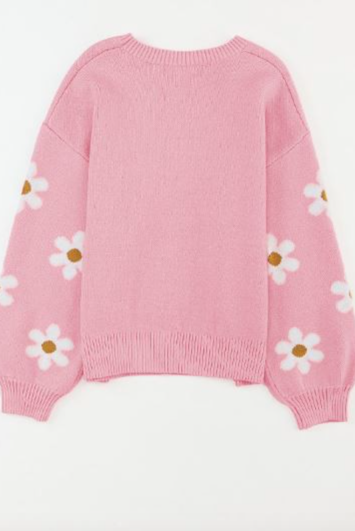 Sweet Daisy Sweater-Sweaters-Krush Kandy, Women's Online Fashion Boutique Located in Phoenix, Arizona (Scottsdale Area)