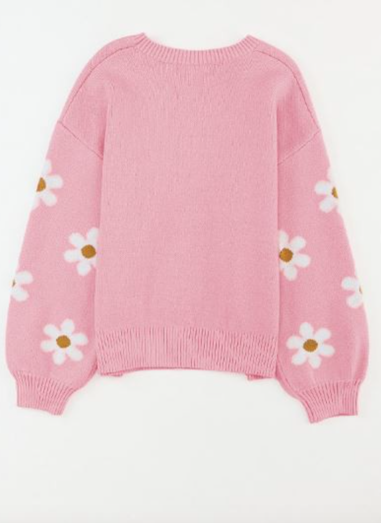 Sweet Daisy Sweater-Sweaters-Krush Kandy, Women's Online Fashion Boutique Located in Phoenix, Arizona (Scottsdale Area)