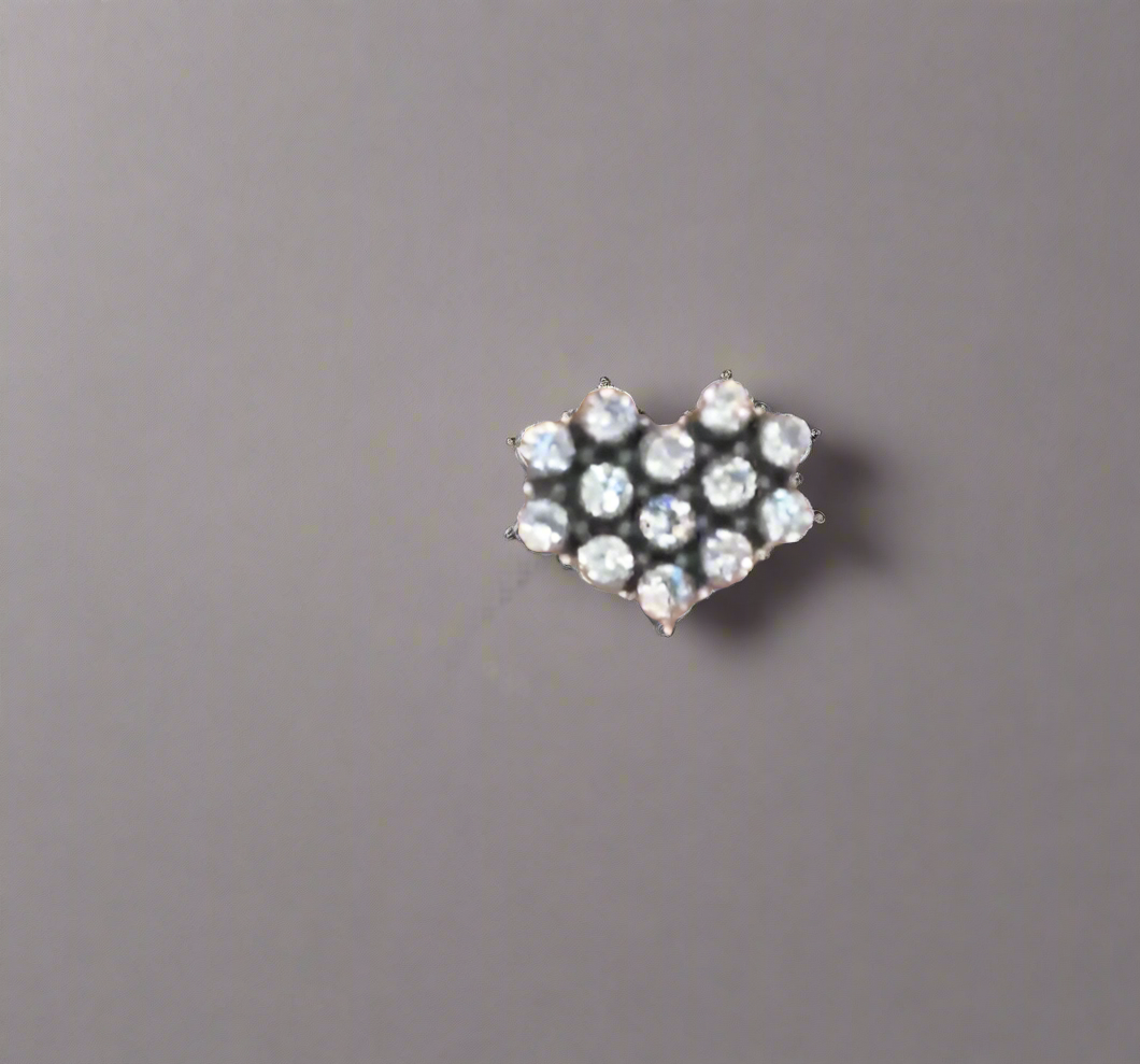 Pixelated Heart Cluster Ring-Cluster Rings-Krush Kandy, Women's Online Fashion Boutique Located in Phoenix, Arizona (Scottsdale Area)