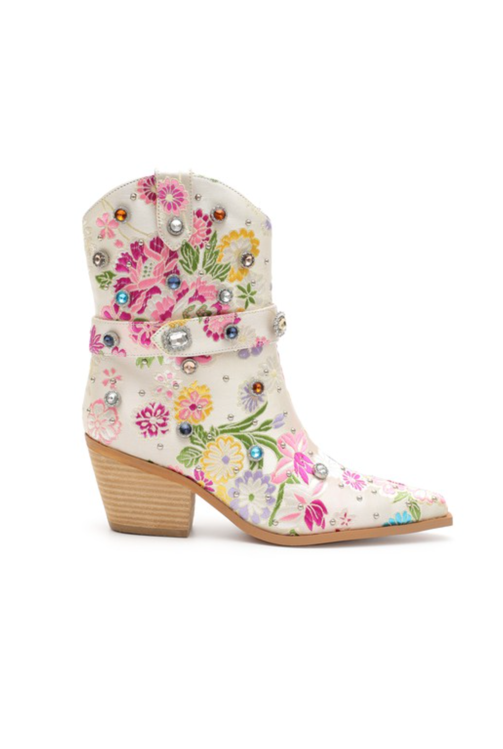 Embroidered Gem Cowgirl Boot-Boots-Krush Kandy, Women's Online Fashion Boutique Located in Phoenix, Arizona (Scottsdale Area)