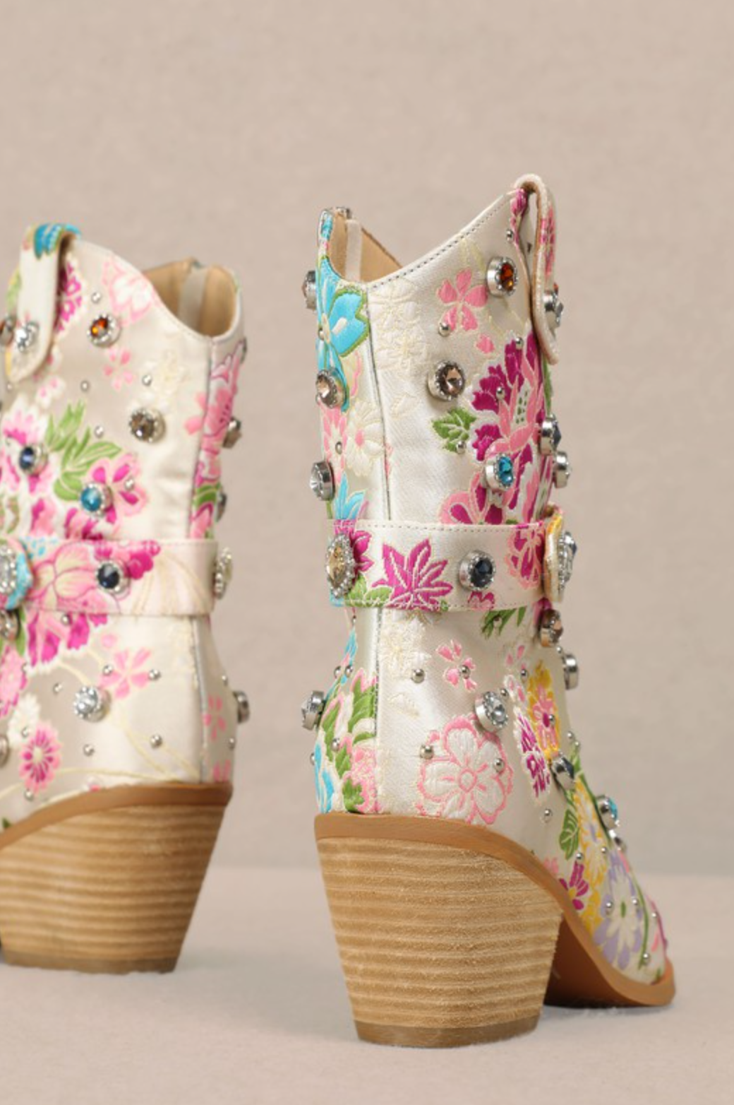 Embroidered Gem Cowgirl Boot-Boots-Krush Kandy, Women's Online Fashion Boutique Located in Phoenix, Arizona (Scottsdale Area)