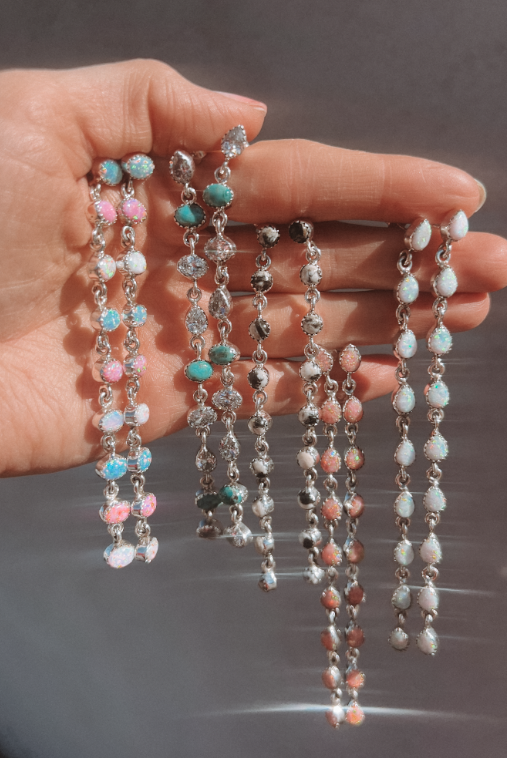 NEW String Em Up Dangle Earrrings-Stud Earrings-Krush Kandy, Women's Online Fashion Boutique Located in Phoenix, Arizona (Scottsdale Area)