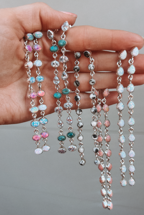 NEW String Em Up Dangle Earrrings-Stud Earrings-Krush Kandy, Women's Online Fashion Boutique Located in Phoenix, Arizona (Scottsdale Area)