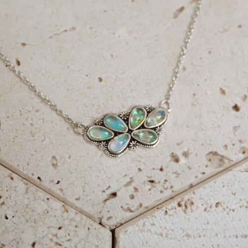 Blooming Lotus Charm Necklace-Chain Necklaces-Krush Kandy, Women's Online Fashion Boutique Located in Phoenix, Arizona (Scottsdale Area)