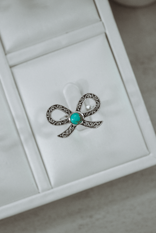 Stamped Bow Ring-Cluster Rings-Krush Kandy, Women's Online Fashion Boutique Located in Phoenix, Arizona (Scottsdale Area)