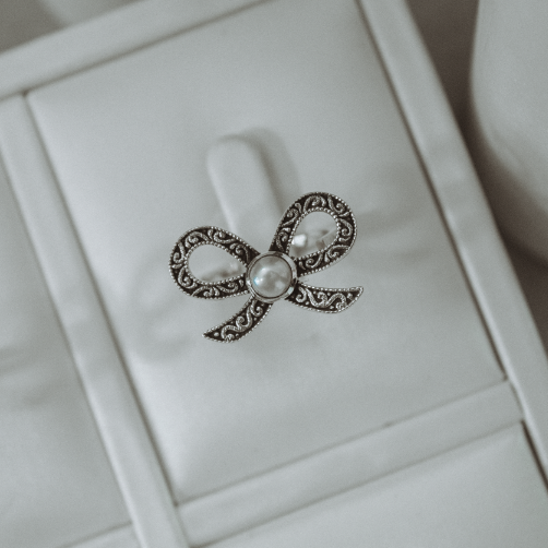 Stamped Bow Ring-Cluster Rings-Krush Kandy, Women's Online Fashion Boutique Located in Phoenix, Arizona (Scottsdale Area)