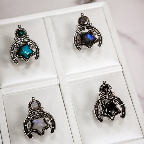 Lucky Star Horseshoe Ring-Cluster Rings-Krush Kandy, Women's Online Fashion Boutique Located in Phoenix, Arizona (Scottsdale Area)