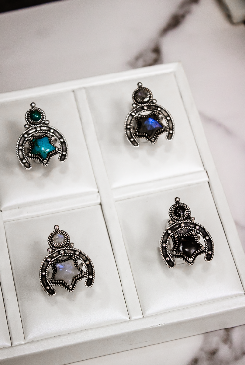 Lucky Star Horseshoe Ring-Cluster Rings-Krush Kandy, Women's Online Fashion Boutique Located in Phoenix, Arizona (Scottsdale Area)