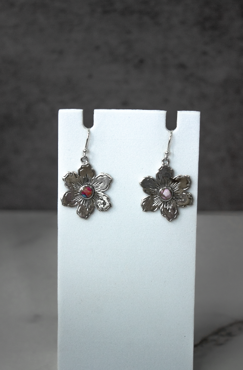 Dangle Summertime Flora Earrings-Drop Earrings-Krush Kandy, Women's Online Fashion Boutique Located in Phoenix, Arizona (Scottsdale Area)