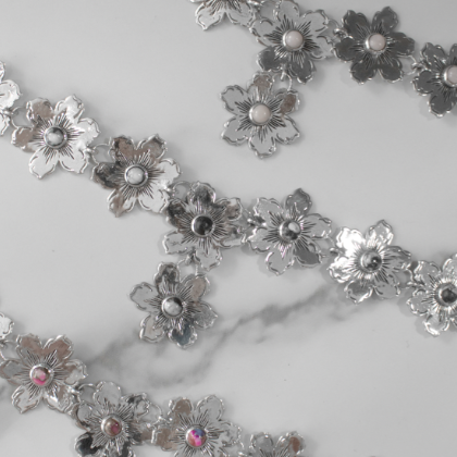 Summertime Flora Cluster Necklace | By KKB-Squash Blossom Necklaces-Krush Kandy, Women's Online Fashion Boutique Located in Phoenix, Arizona (Scottsdale Area)