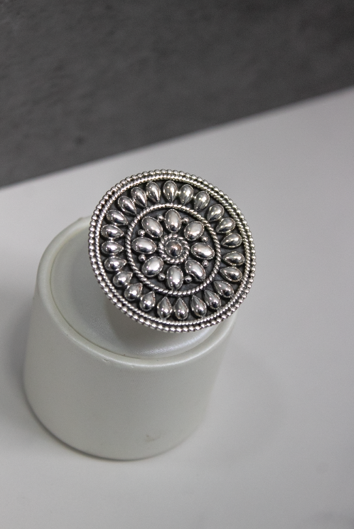 Estrella Del Sol Sterling Ring | By KKB-Band Rings-Krush Kandy, Women's Online Fashion Boutique Located in Phoenix, Arizona (Scottsdale Area)