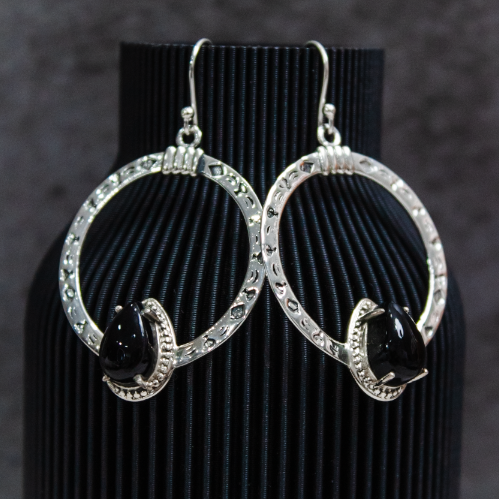 Single Stone Stamped Earrings-Stud Earrings-Krush Kandy, Women's Online Fashion Boutique Located in Phoenix, Arizona (Scottsdale Area)