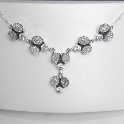 Druzy & CZ Lariat Stone Necklaces-Lariat and Y Necklaces-Krush Kandy, Women's Online Fashion Boutique Located in Phoenix, Arizona (Scottsdale Area)