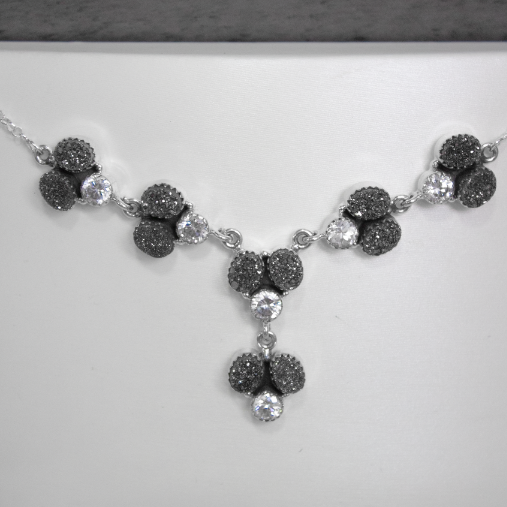 Druzy & CZ Lariat Stone Necklaces-Lariat and Y Necklaces-Krush Kandy, Women's Online Fashion Boutique Located in Phoenix, Arizona (Scottsdale Area)