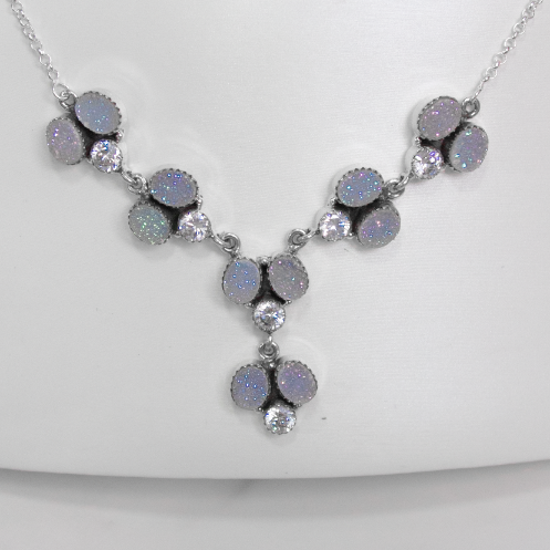 Druzy & CZ Lariat Stone Necklaces-Lariat and Y Necklaces-Krush Kandy, Women's Online Fashion Boutique Located in Phoenix, Arizona (Scottsdale Area)