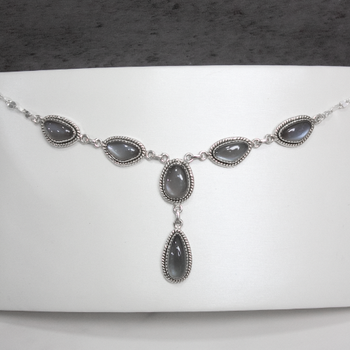 Rowan Stone Drop Necklaces-Chain Necklaces-Krush Kandy, Women's Online Fashion Boutique Located in Phoenix, Arizona (Scottsdale Area)