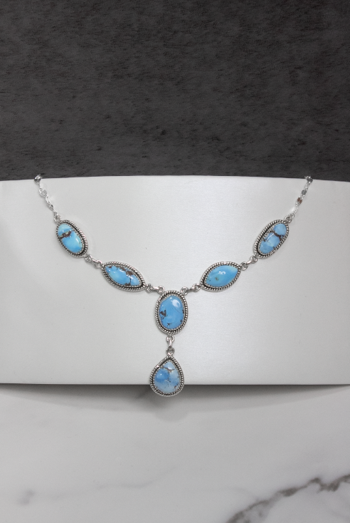 Rowan Stone Drop Necklaces-Chain Necklaces-Krush Kandy, Women's Online Fashion Boutique Located in Phoenix, Arizona (Scottsdale Area)