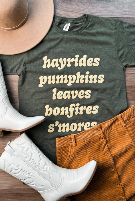 Fall List Graphic Tee-Graphic Tees-Krush Kandy, Women's Online Fashion Boutique Located in Phoenix, Arizona (Scottsdale Area)