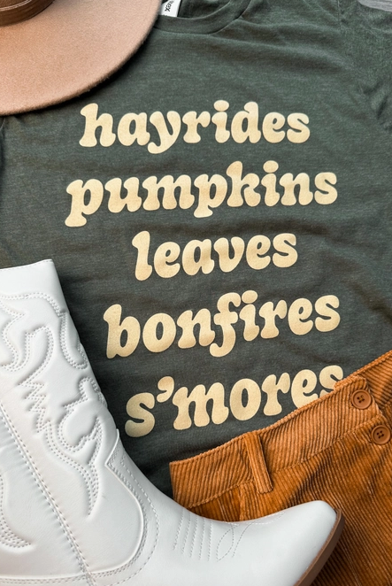 Fall List Graphic Tee-Graphic Tees-Krush Kandy, Women's Online Fashion Boutique Located in Phoenix, Arizona (Scottsdale Area)