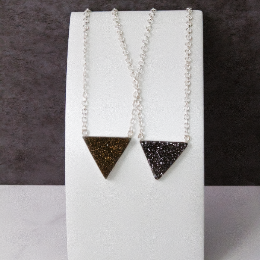 Trinity's Krushed Druzy Necklace-Chain Necklaces-Krush Kandy, Women's Online Fashion Boutique Located in Phoenix, Arizona (Scottsdale Area)