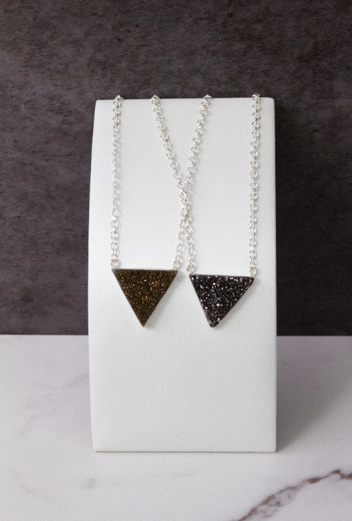 Trinity's Krushed Druzy Necklace-Chain Necklaces-Krush Kandy, Women's Online Fashion Boutique Located in Phoenix, Arizona (Scottsdale Area)