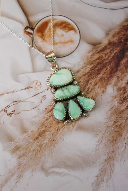 Paloma Stone Cluster Necklace-Chain Necklaces-Krush Kandy, Women's Online Fashion Boutique Located in Phoenix, Arizona (Scottsdale Area)