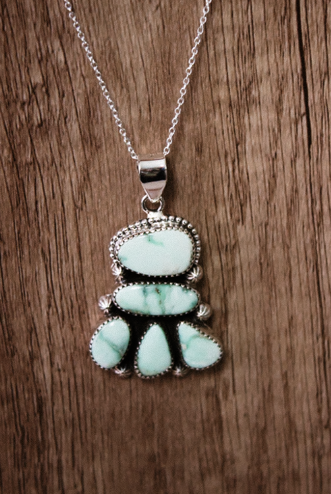 Paloma Stone Cluster Necklace-Chain Necklaces-Krush Kandy, Women's Online Fashion Boutique Located in Phoenix, Arizona (Scottsdale Area)