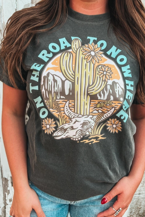On the Road to Nowhere Graphic Tee-Graphic Tees-Krush Kandy, Women's Online Fashion Boutique Located in Phoenix, Arizona (Scottsdale Area)