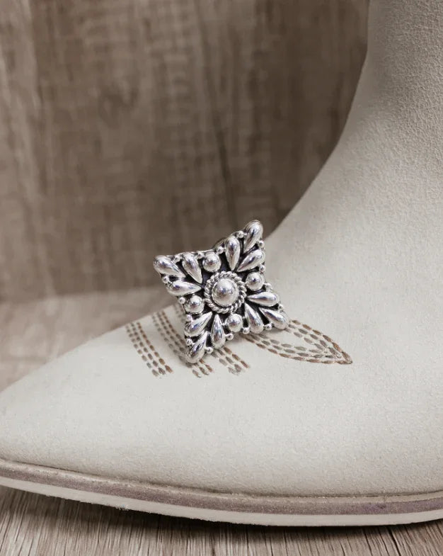 Sterling Silver Flora Ring-Ring Sizers-Krush Kandy, Women's Online Fashion Boutique Located in Phoenix, Arizona (Scottsdale Area)