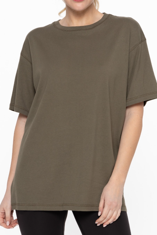 Naturally Cozy Organic Cotton Boyfriend Tee-Tops-Krush Kandy, Women's Online Fashion Boutique Located in Phoenix, Arizona (Scottsdale Area)