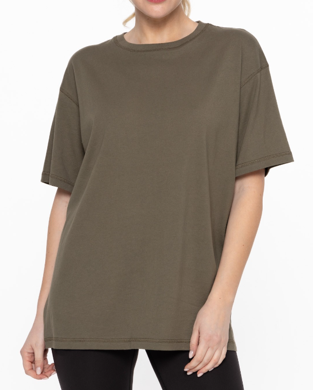 Naturally Cozy Organic Cotton Boyfriend Tee-Tops-Krush Kandy, Women's Online Fashion Boutique Located in Phoenix, Arizona (Scottsdale Area)