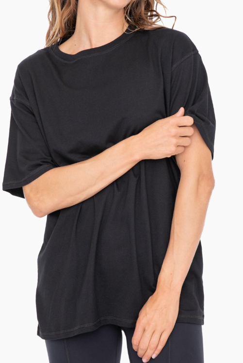 Naturally Cozy Organic Cotton Boyfriend Tee-Tops-Krush Kandy, Women's Online Fashion Boutique Located in Phoenix, Arizona (Scottsdale Area)