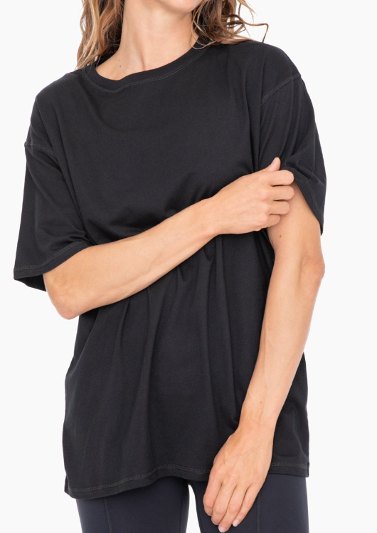 Naturally Cozy Organic Cotton Boyfriend Tee-Tops-Krush Kandy, Women's Online Fashion Boutique Located in Phoenix, Arizona (Scottsdale Area)