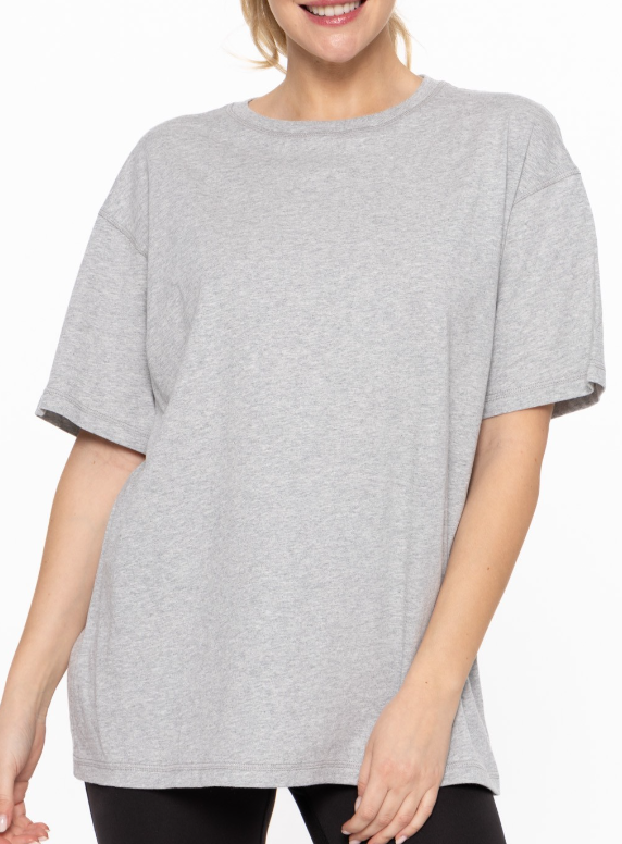 Naturally Cozy Organic Cotton Boyfriend Tee-Tops-Krush Kandy, Women's Online Fashion Boutique Located in Phoenix, Arizona (Scottsdale Area)