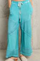 Contrast Ribbed Knit Culottes Pants-Pants-Krush Kandy, Women's Online Fashion Boutique Located in Phoenix, Arizona (Scottsdale Area)