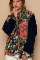POL Women's Floral Long Sleeve Shacket-Sweaters-Krush Kandy, Women's Online Fashion Boutique Located in Phoenix, Arizona (Scottsdale Area)