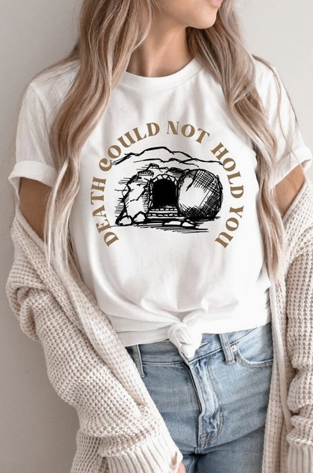 Death Could Not Hold You Graphic Tee-Graphic Tees-Krush Kandy, Women's Online Fashion Boutique Located in Phoenix, Arizona (Scottsdale Area)