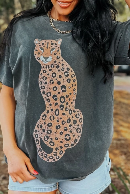 Leopard Queen Graphic Tee-Graphic Tees-Krush Kandy, Women's Online Fashion Boutique Located in Phoenix, Arizona (Scottsdale Area)