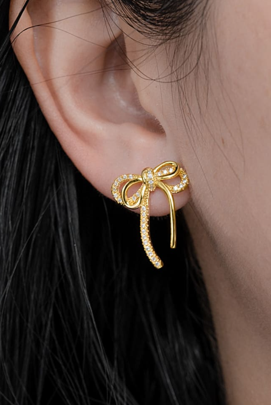 Bowknot Dainty Stud Earrings-Earrings-Krush Kandy, Women's Online Fashion Boutique Located in Phoenix, Arizona (Scottsdale Area)