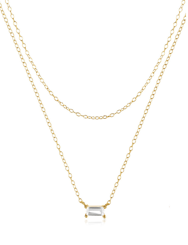 Crystal Minimalist Multi Strand Necklace-Necklaces-Krush Kandy, Women's Online Fashion Boutique Located in Phoenix, Arizona (Scottsdale Area)