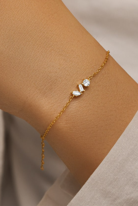 Minimalist Crystal Bracelet-Bracelets-Krush Kandy, Women's Online Fashion Boutique Located in Phoenix, Arizona (Scottsdale Area)