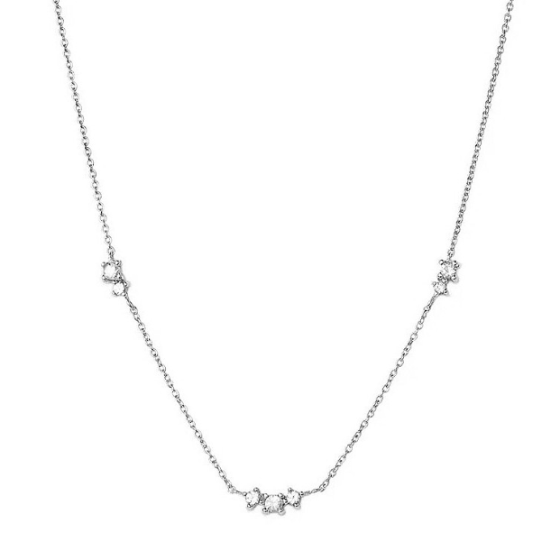Cubic Zirconia Irregular Minimalist Necklace-Necklaces-Krush Kandy, Women's Online Fashion Boutique Located in Phoenix, Arizona (Scottsdale Area)