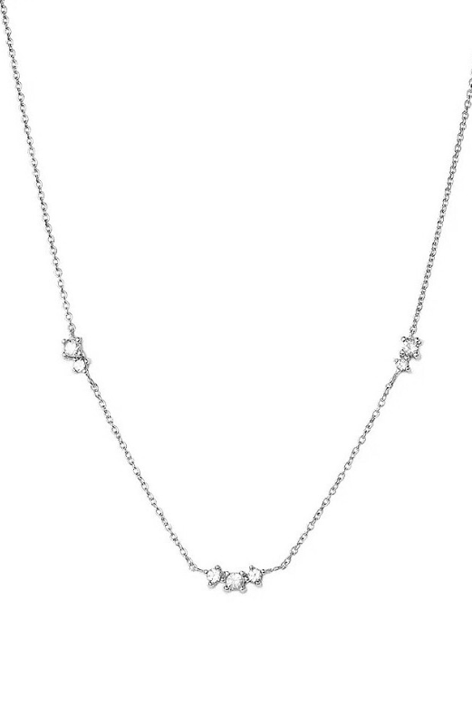 Cubic Zirconia Irregular Minimalist Necklace-Necklaces-Krush Kandy, Women's Online Fashion Boutique Located in Phoenix, Arizona (Scottsdale Area)