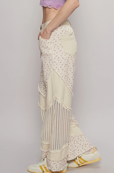 POL Woven Floral Print Pants-Pants-Krush Kandy, Women's Online Fashion Boutique Located in Phoenix, Arizona (Scottsdale Area)