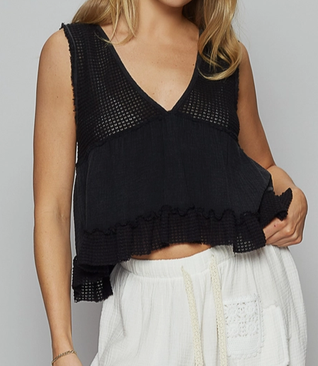 Knit Baby Doll Top-Tops-Krush Kandy, Women's Online Fashion Boutique Located in Phoenix, Arizona (Scottsdale Area)