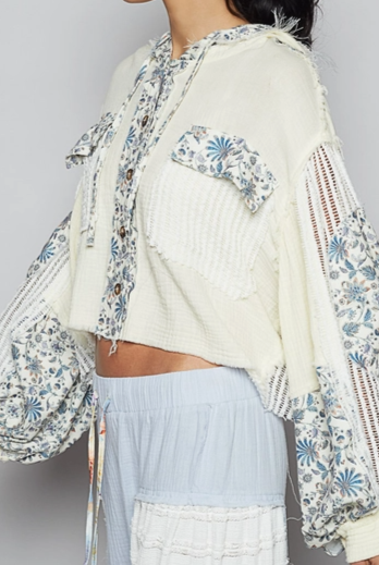 POL Woven Balloon Sleeve Jacket-Tops-Krush Kandy, Women's Online Fashion Boutique Located in Phoenix, Arizona (Scottsdale Area)