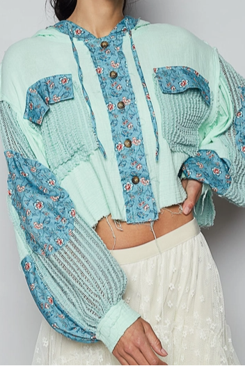 POL Woven Balloon Sleeve Jacket-Tops-Krush Kandy, Women's Online Fashion Boutique Located in Phoenix, Arizona (Scottsdale Area)