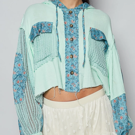 POL Woven Balloon Sleeve Jacket-Tops-Krush Kandy, Women's Online Fashion Boutique Located in Phoenix, Arizona (Scottsdale Area)